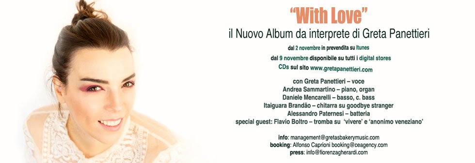 With Love, Greta Panettieri e il suo nuovo disco di grandi successi