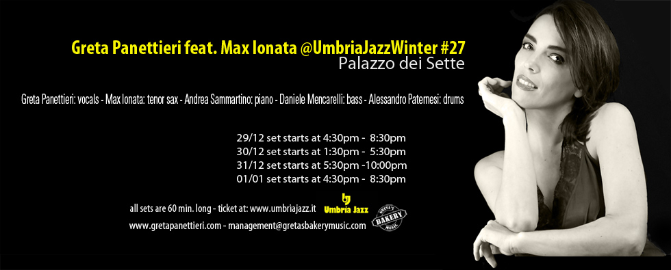 Greta Panettieri ad Umbria Jazz Winter